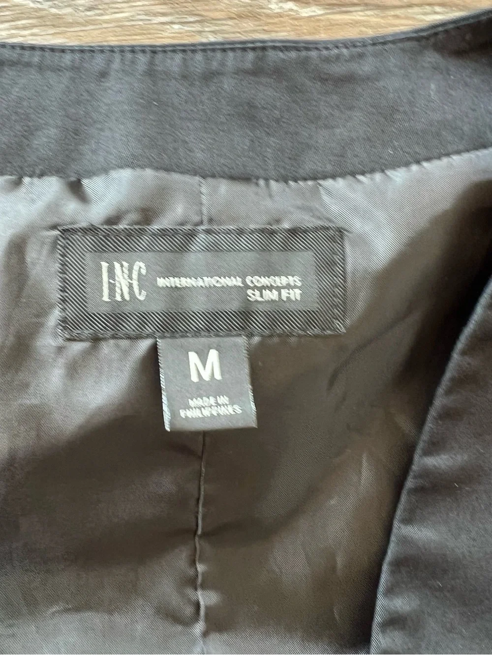 INC International Concepts Men's Slim-Fit Suit Vest Black Size Medium